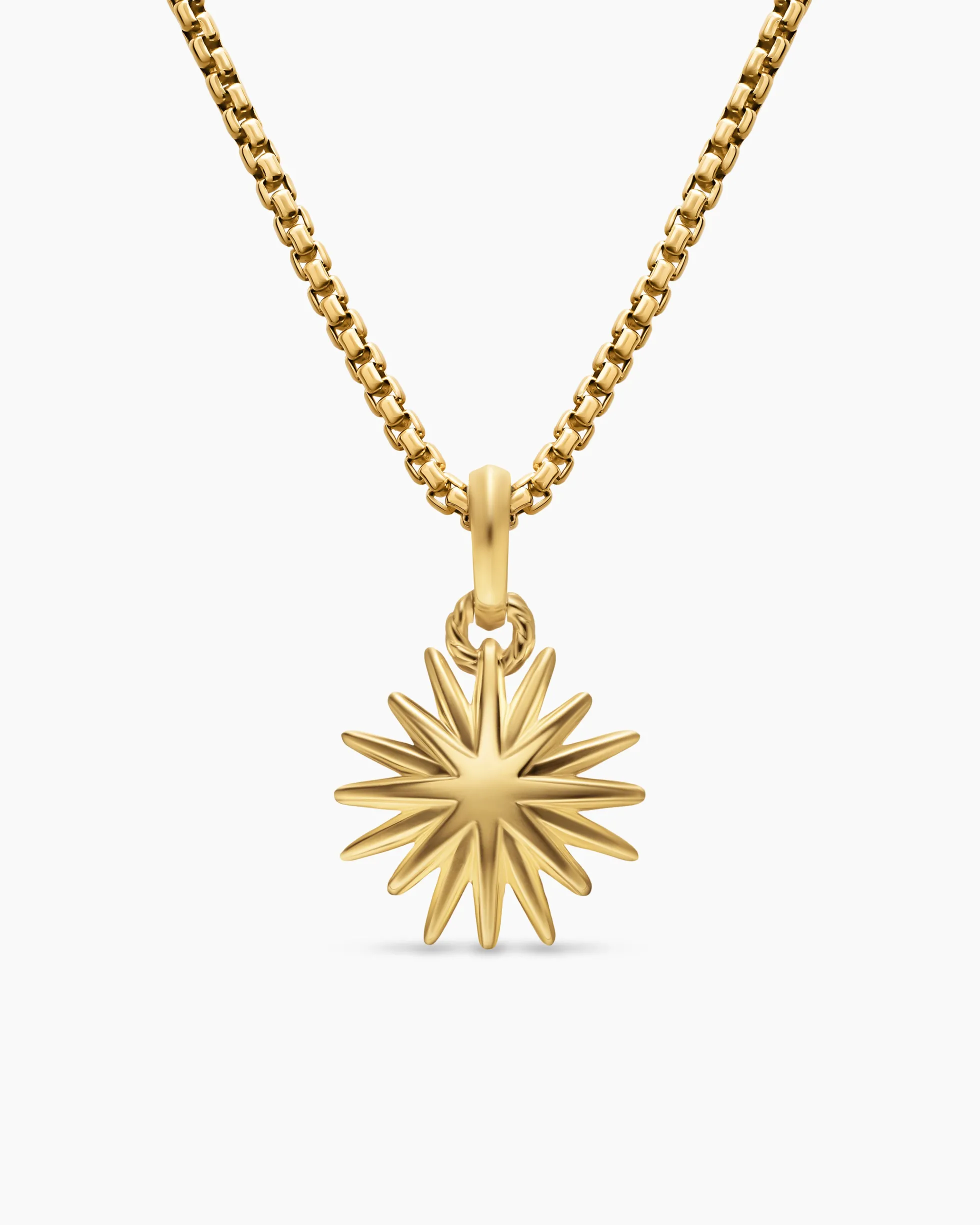 Starburst Amulet 18K Yellow Gold, 14mm