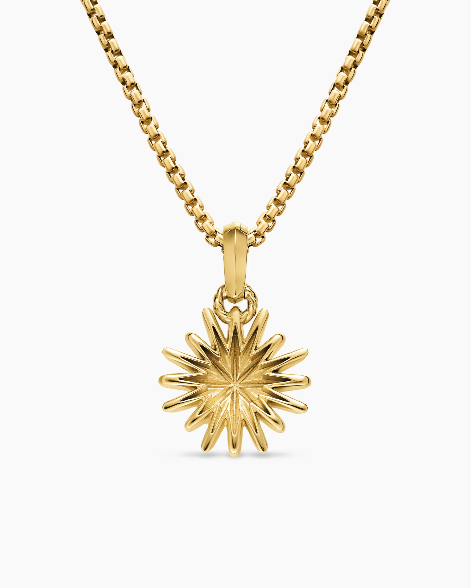 Starburst Amulet 18K Yellow Gold, 14mm
