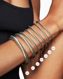 Starburst Center Station Bracelet Sterling Silver with Diamonds, 3mm