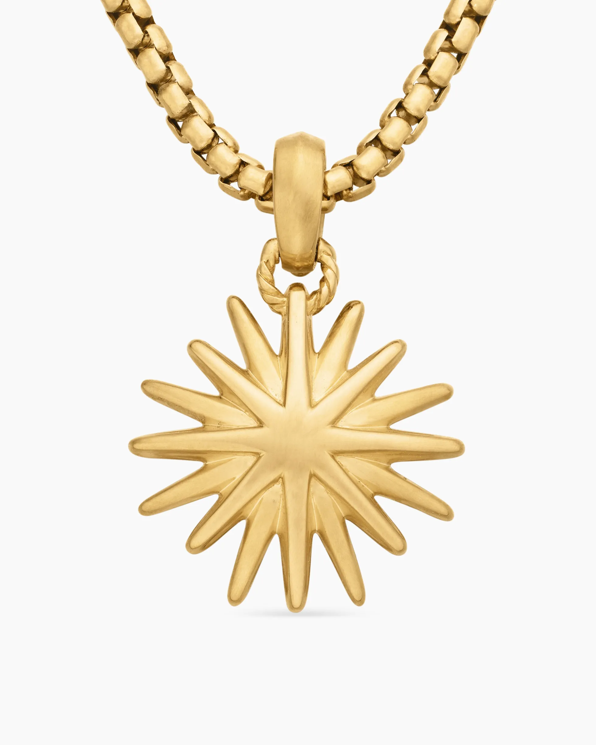 Starburst Charm 18K Yellow Gold, 21.5mm