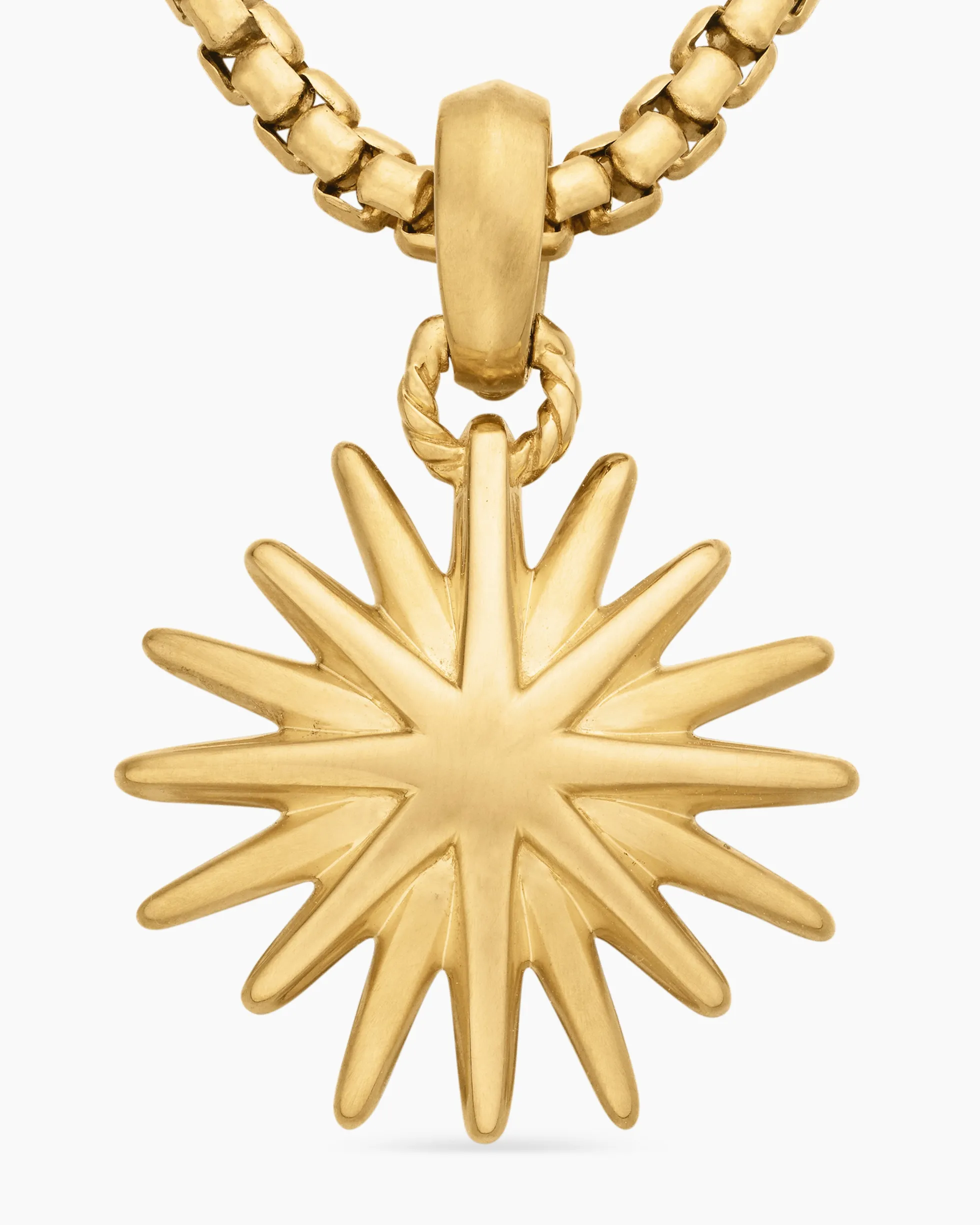 Starburst Charm 18K Yellow Gold, 21.5mm