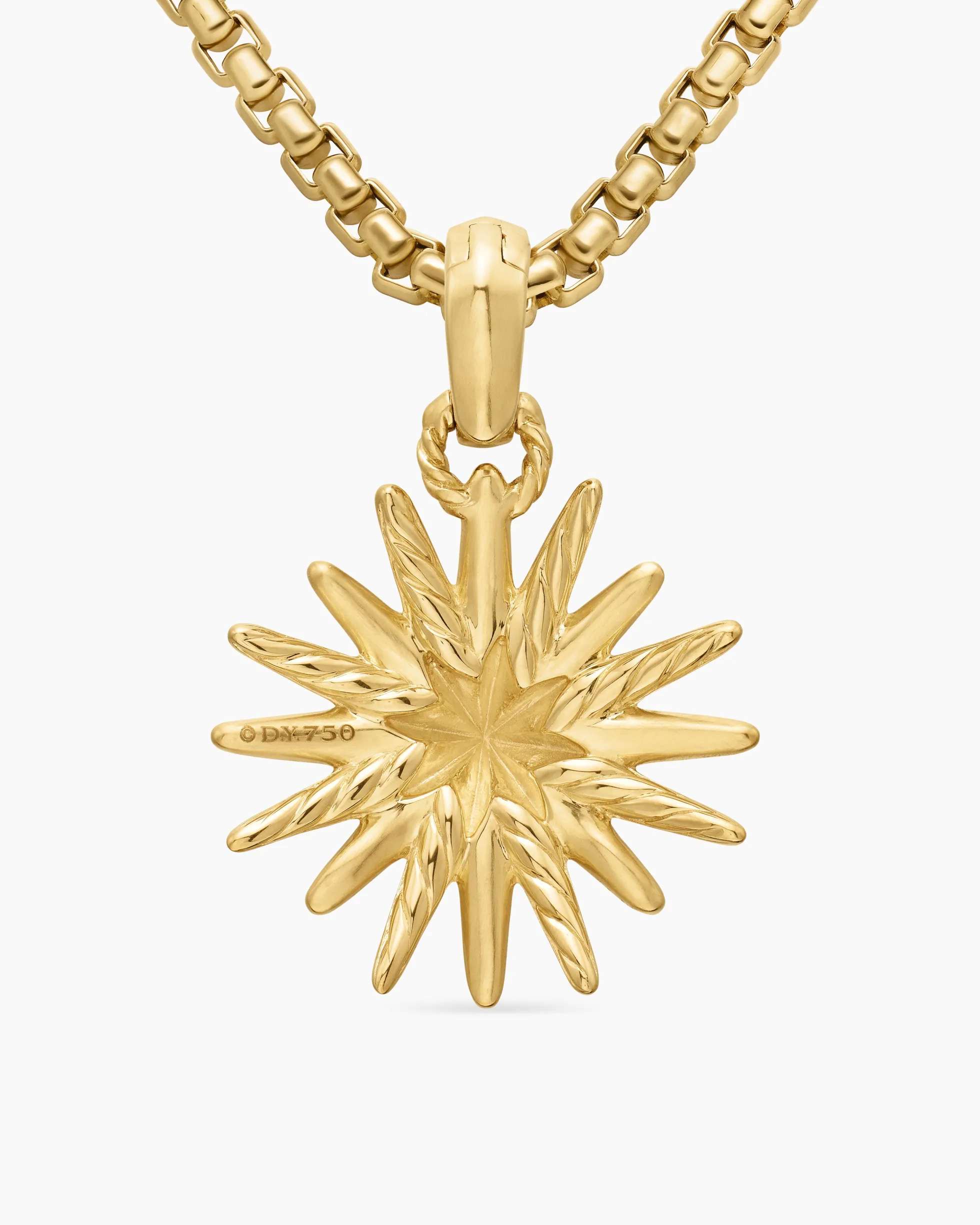 Starburst Charm 18K Yellow Gold, 21.5mm