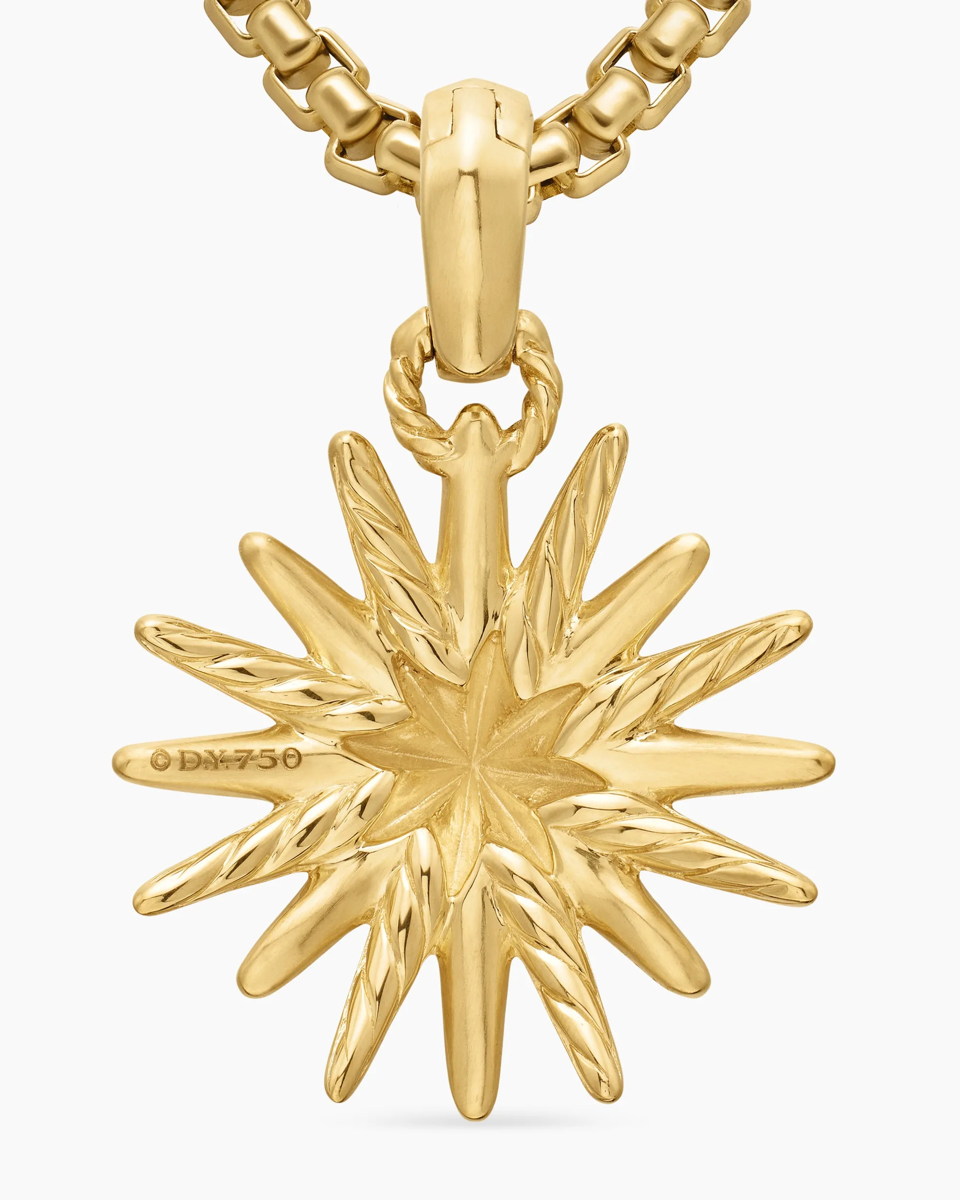Starburst Charm 18K Yellow Gold, 21.5mm