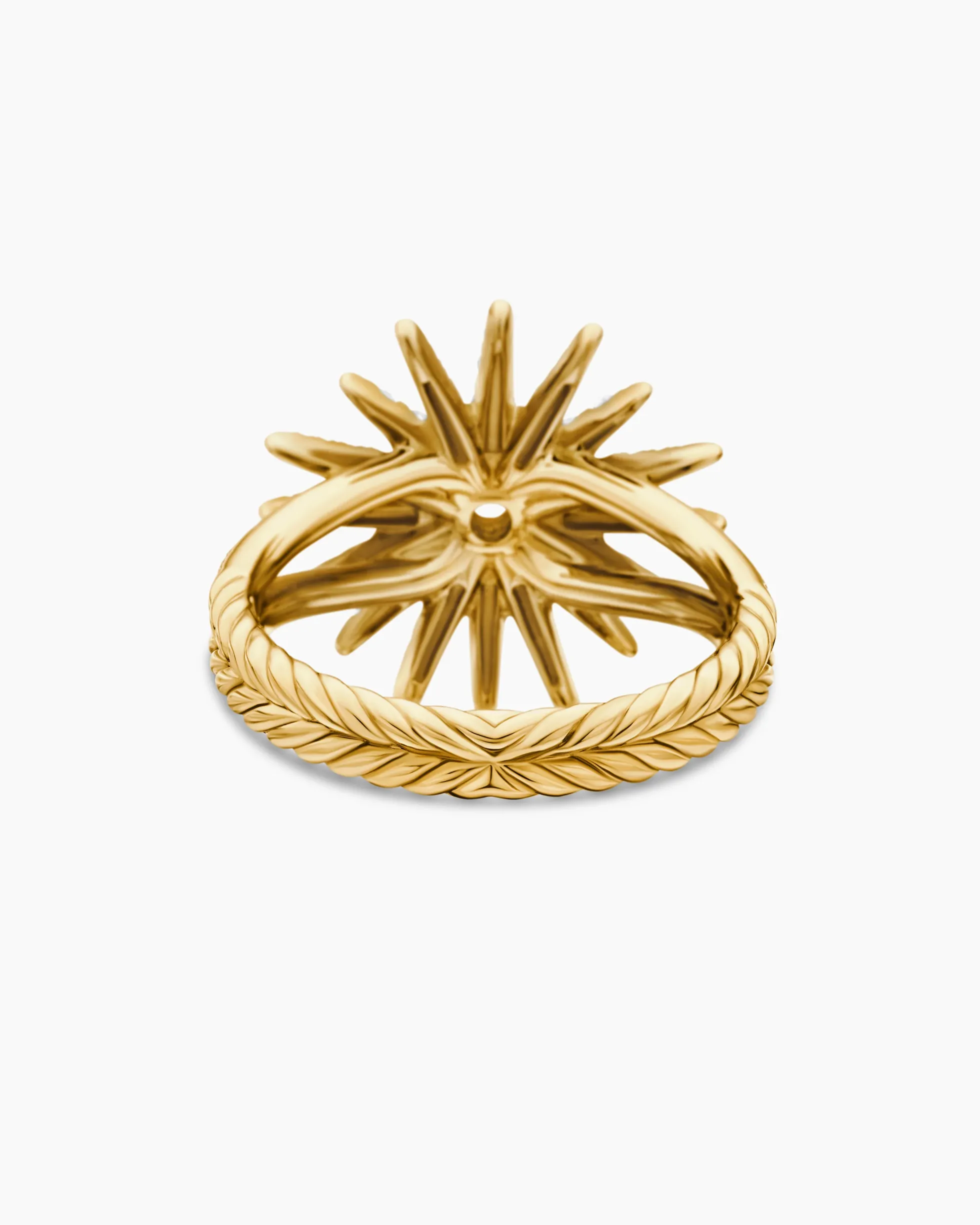 Starburst Ring 18K Yellow Gold with Diamonds, 20mm