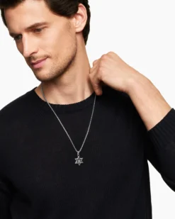 Star of David Amulet Sterling Silver, 23mm