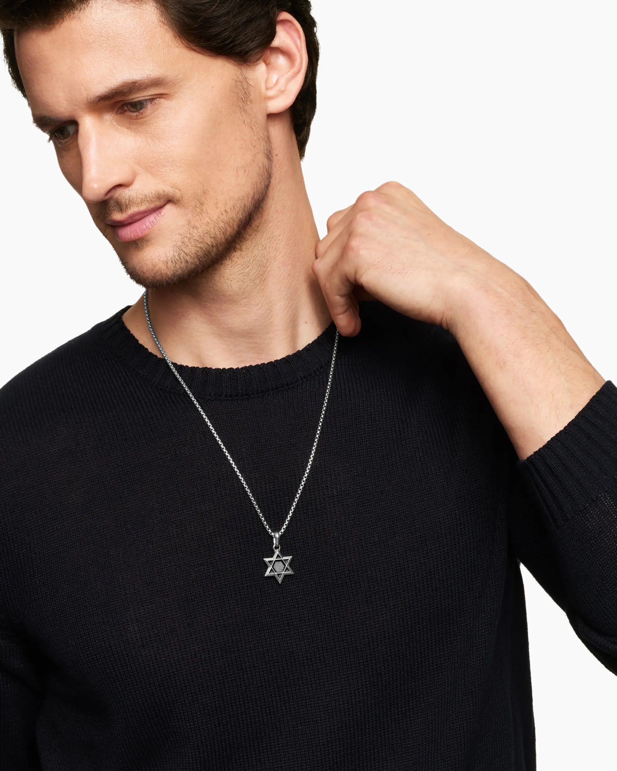 Star of David Amulet Sterling Silver, 23mm