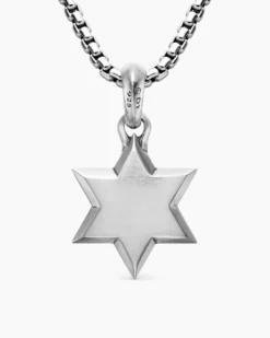 Star of David Amulet Sterling Silver, 23mm