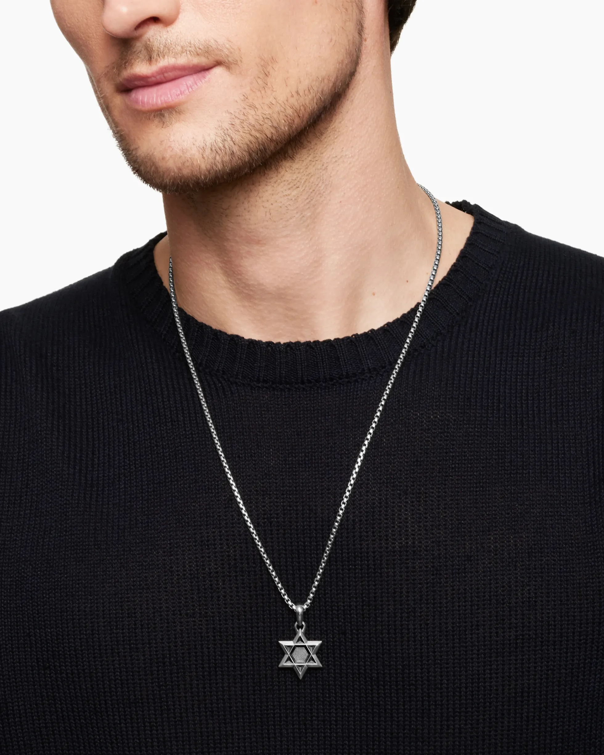 Star of David Amulet Sterling Silver, 23mm