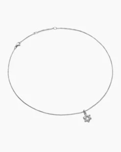 Star of David Pendant Necklace Sterling Silver, 12.3mm