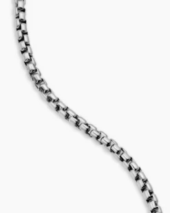 Star of David Station Necklace Sterling Silver, 3.6mm