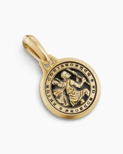 St. Christopher Amulet 18K Yellow Gold, 21.2mm