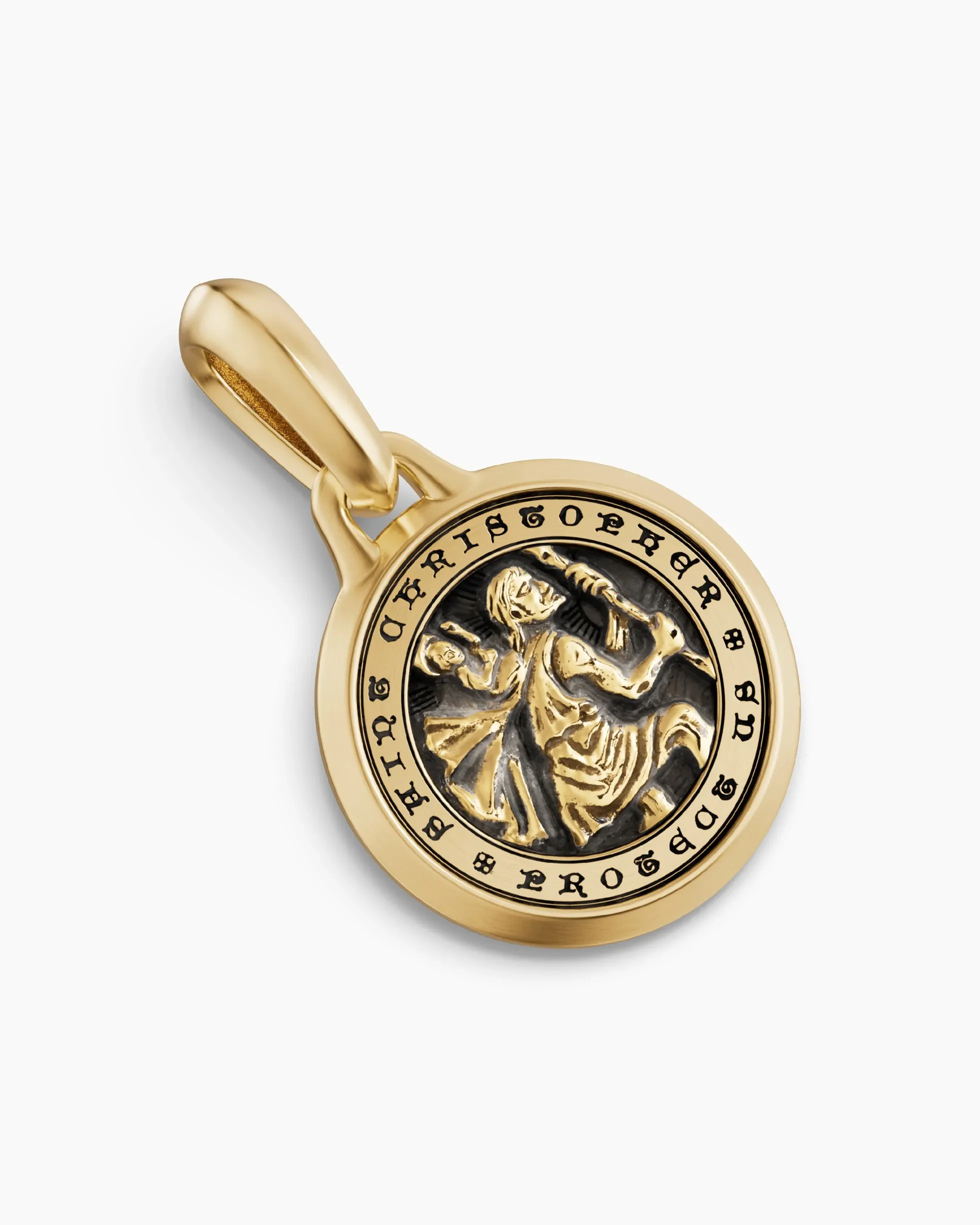 St. Christopher Amulet 18K Yellow Gold, 21.2mm