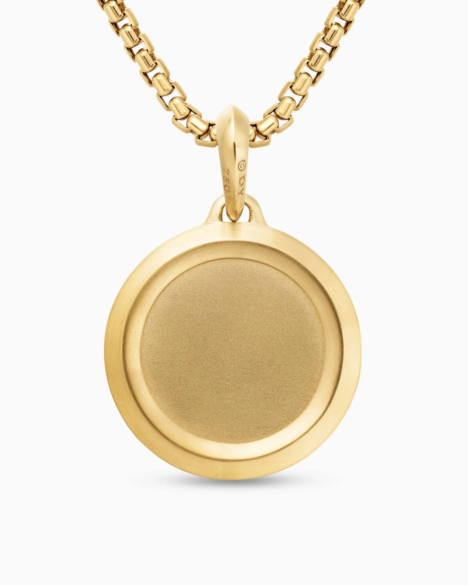St. Christopher Amulet 18K Yellow Gold with Diamonds, 28.5mm