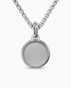 St. Christopher Amulet Sterling Silver with 14K Yellow Gold, 21.2mm