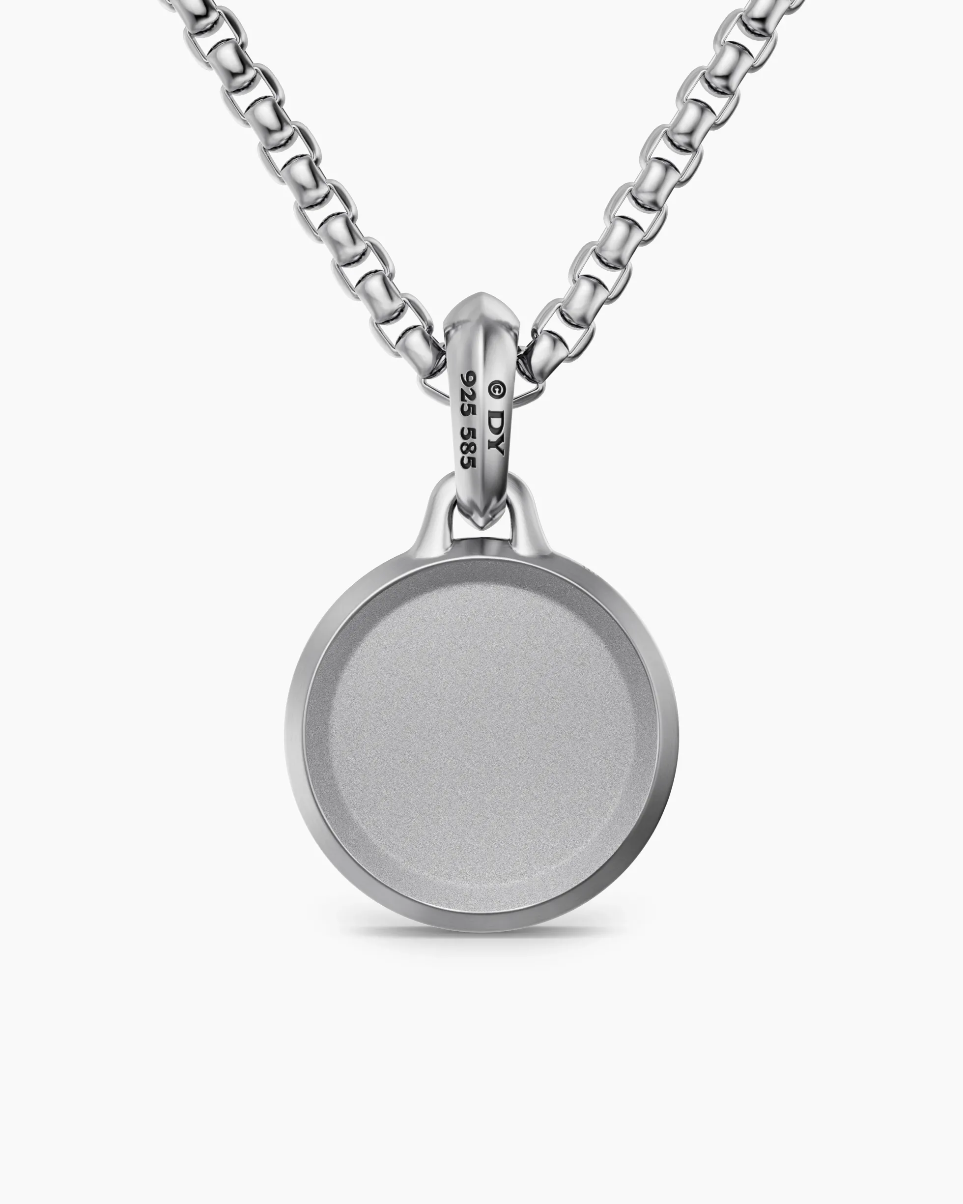 St. Christopher Amulet Sterling Silver with 14K Yellow Gold, 21.2mm