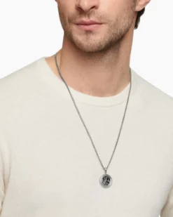 St. Christopher Amulet Sterling Silver, 26.5mm