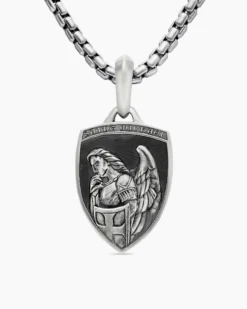 St. Michael Amulet Sterling Silver, 26mm