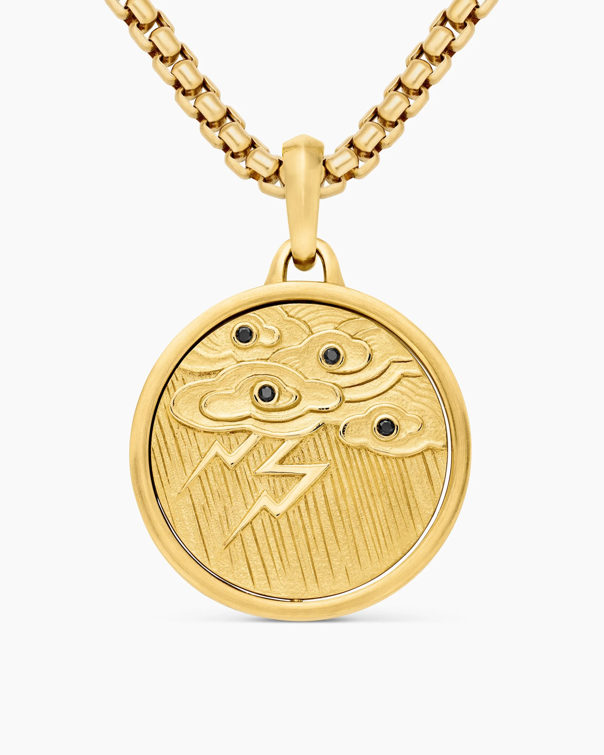Storm Duality Amulet 18K Yellow Gold with Diamonds, 23.6mm