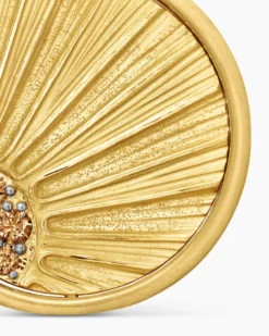 Storm Duality Amulet 18K Yellow Gold with Diamonds, 23.6mm