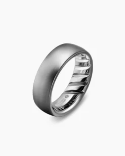 Streamline® Band Ring Anthracite Titanium, 7.6mm