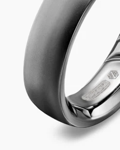 Streamline® Band Ring Anthracite Titanium, 6.2mm