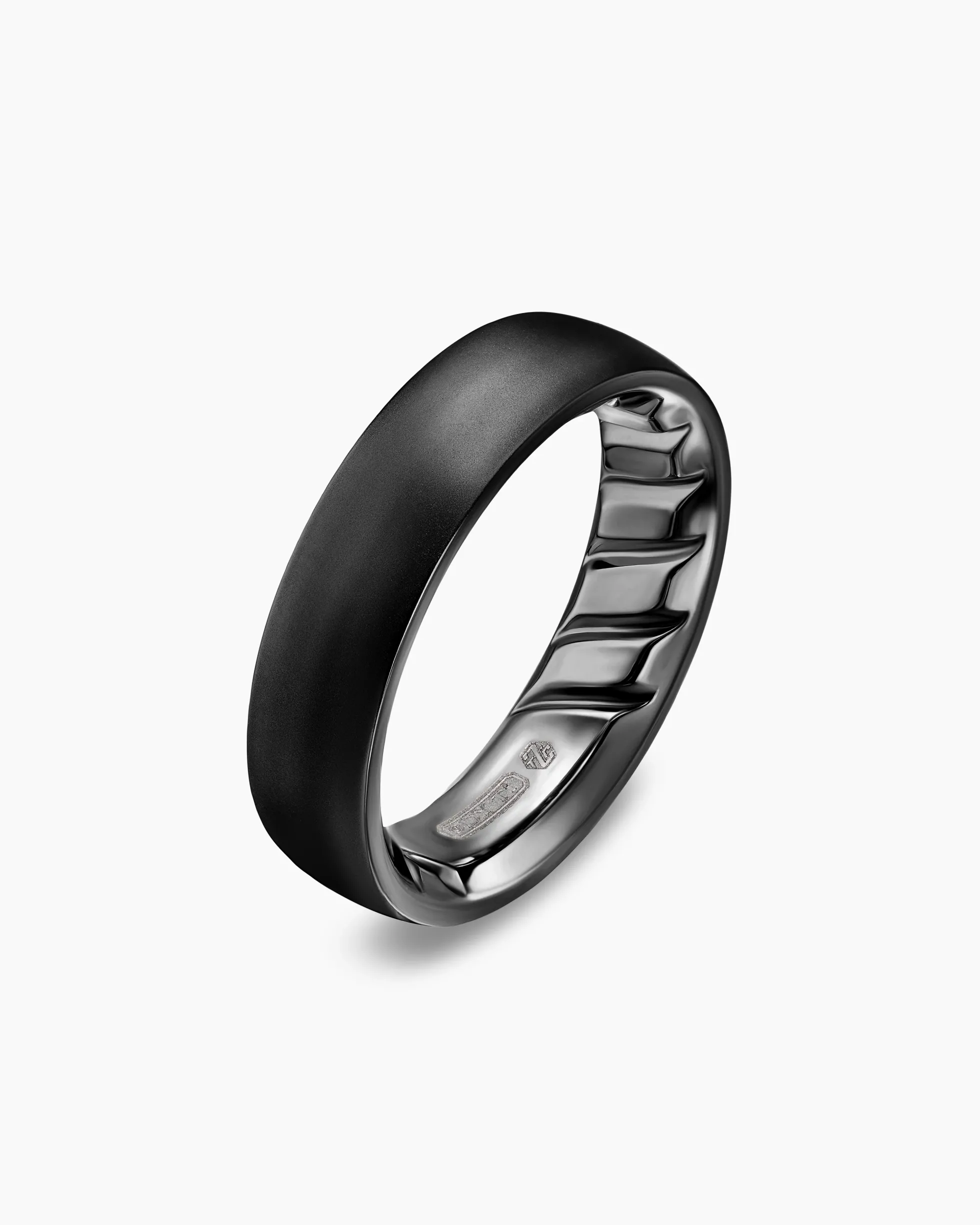 Streamline® Band Ring Black Titanium, 6.2mm