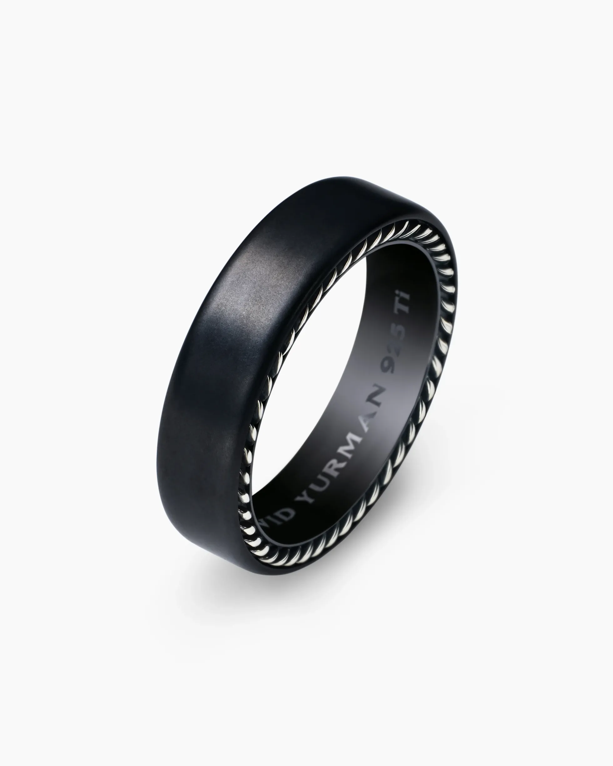 Streamline® Band Ring Black Titanium, 6mm