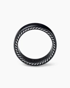 Streamline® Band Ring Black Titanium, 6mm