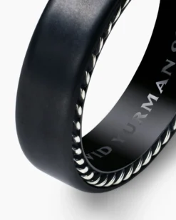 Streamline® Band Ring Black Titanium, 6mm