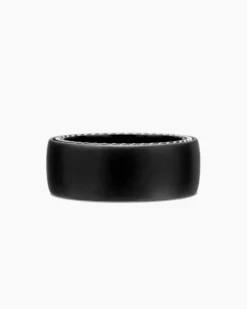 Streamline® Band Ring Black Titanium, 9mm