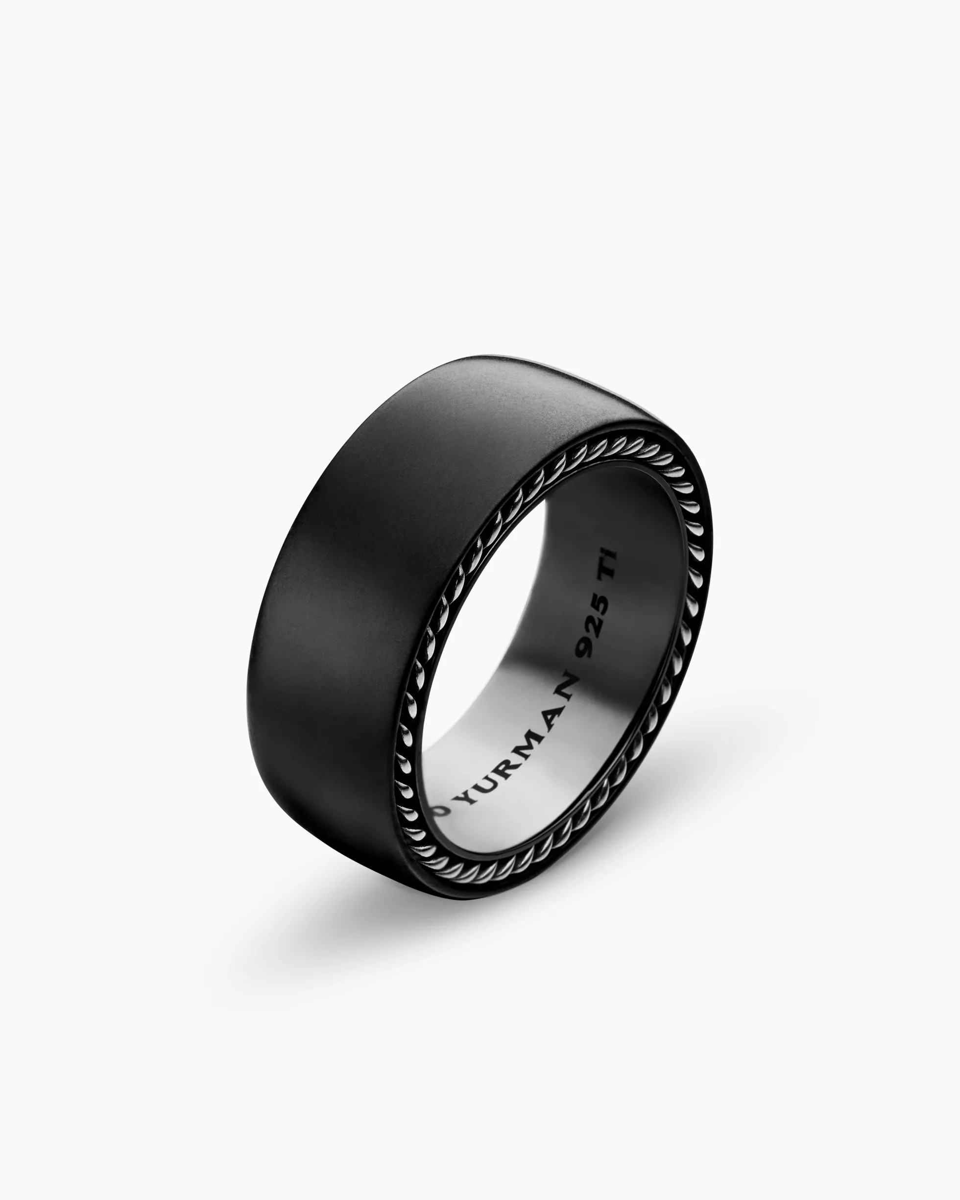 Streamline® Band Ring Black Titanium, 9mm