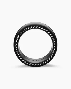 Streamline® Band Ring Black Titanium, 9mm