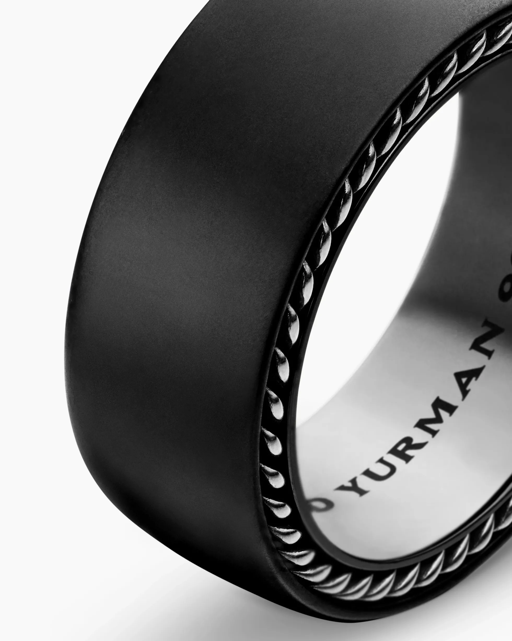 Streamline® Band Ring Black Titanium, 9mm