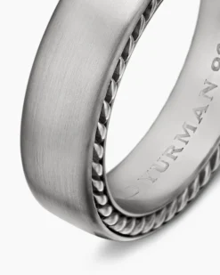 Streamline® Band Ring Grey Titanium, 6mm