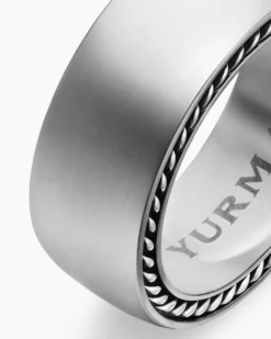 Streamline® Band Ring Grey Titanium, 9mm