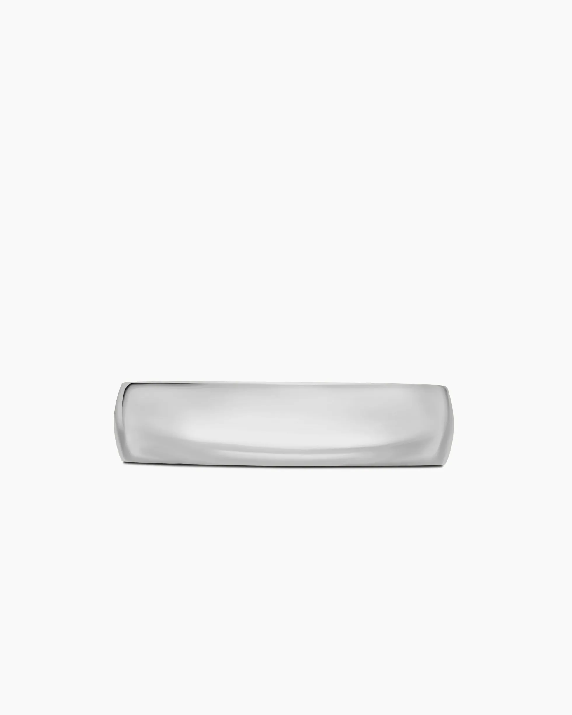 Streamline® Band Ring 18K White Gold, 6mm