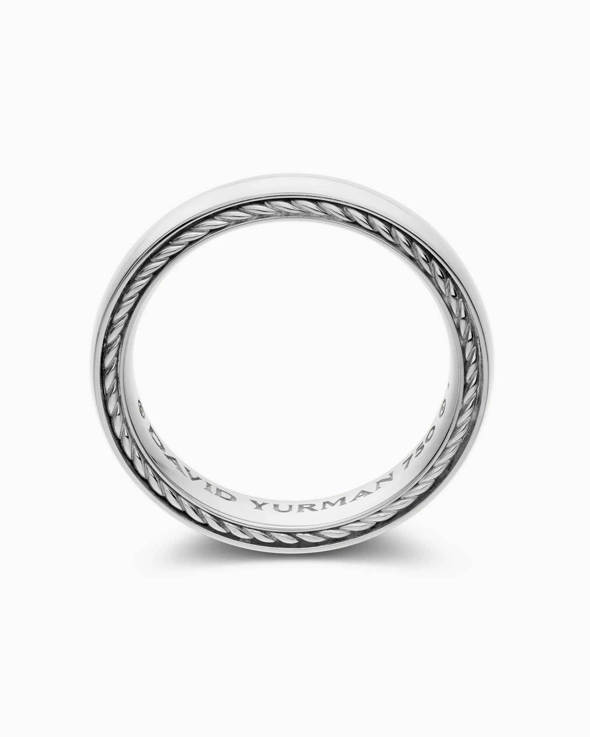 Streamline® Band Ring 18K White Gold, 4mm