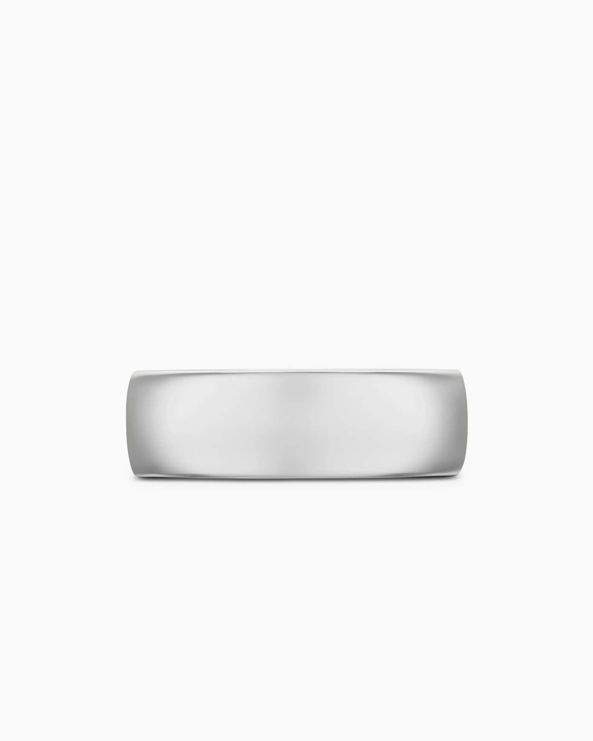 Streamline® Band Ring 18K White Gold, 8mm