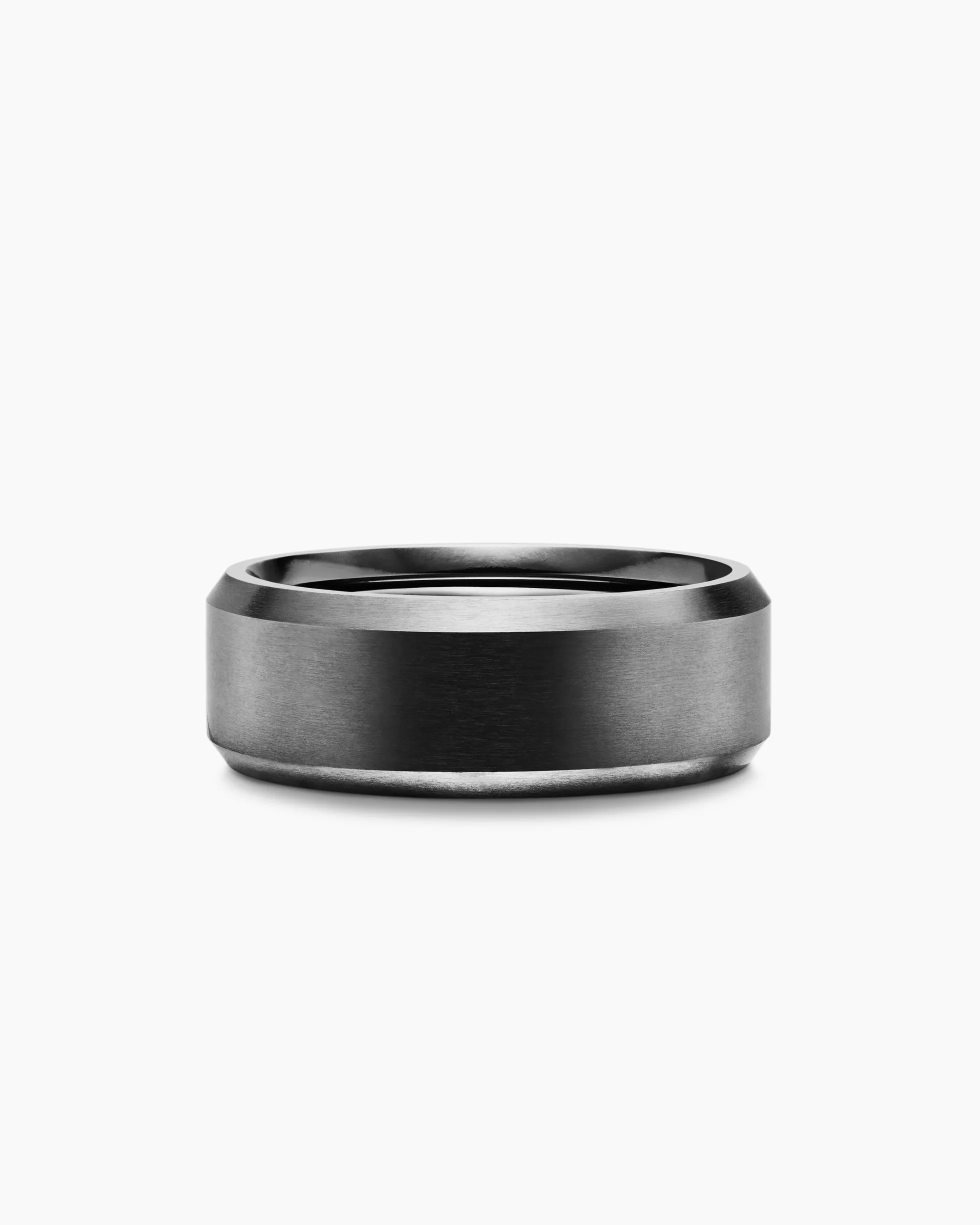 Streamline® Beveled Band Ring Black Titanium, 8.5mm