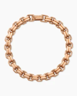 Streamline® Double Link Bracelet 18K Rose Gold, 8mm
