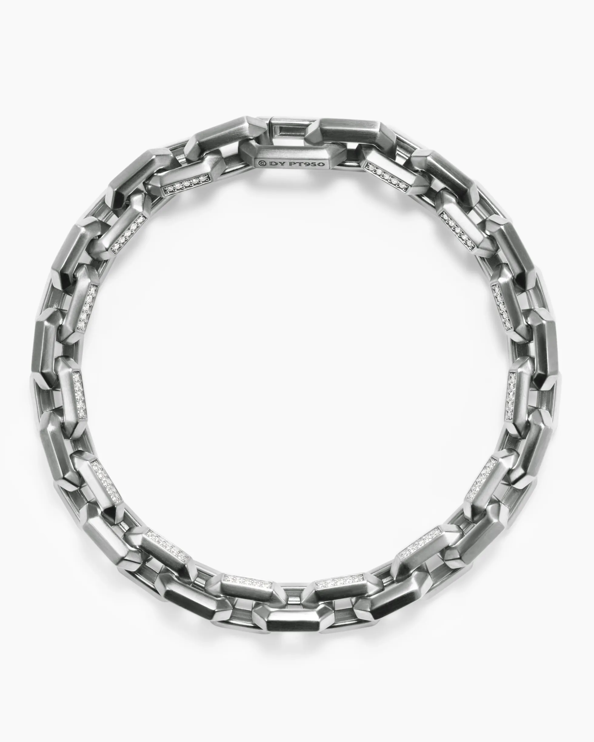 Streamline® Heirloom Chain Link Bracelet Platinum with Diamonds, 7.5mm