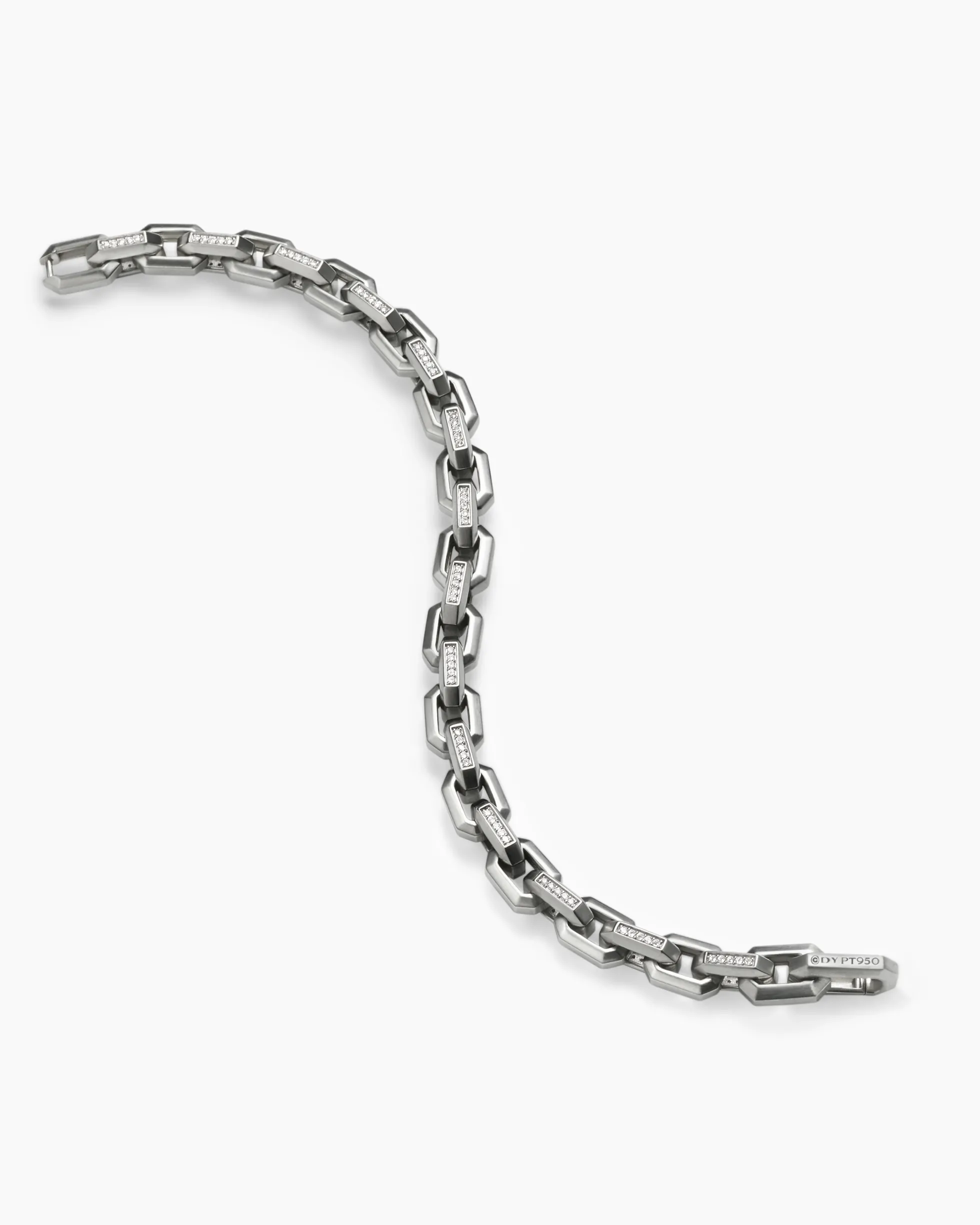 Streamline® Heirloom Chain Link Bracelet Platinum with Diamonds, 7.5mm