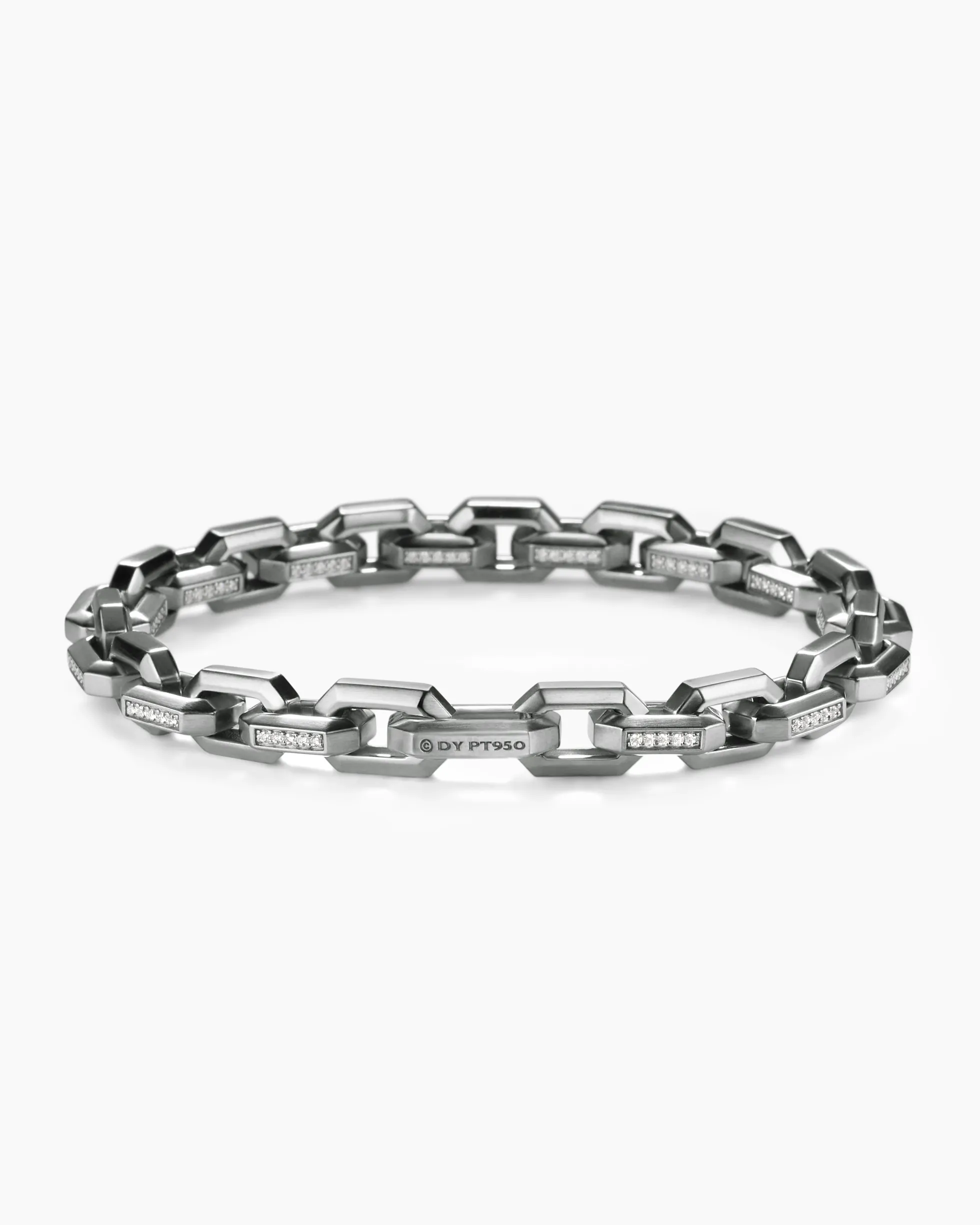 Streamline® Heirloom Chain Link Bracelet Platinum with Diamonds, 7.5mm