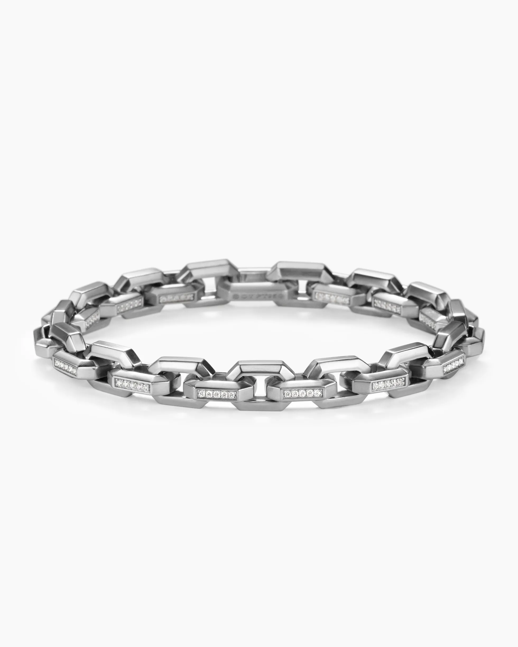 Streamline® Heirloom Chain Link Bracelet Platinum with Diamonds, 7.5mm