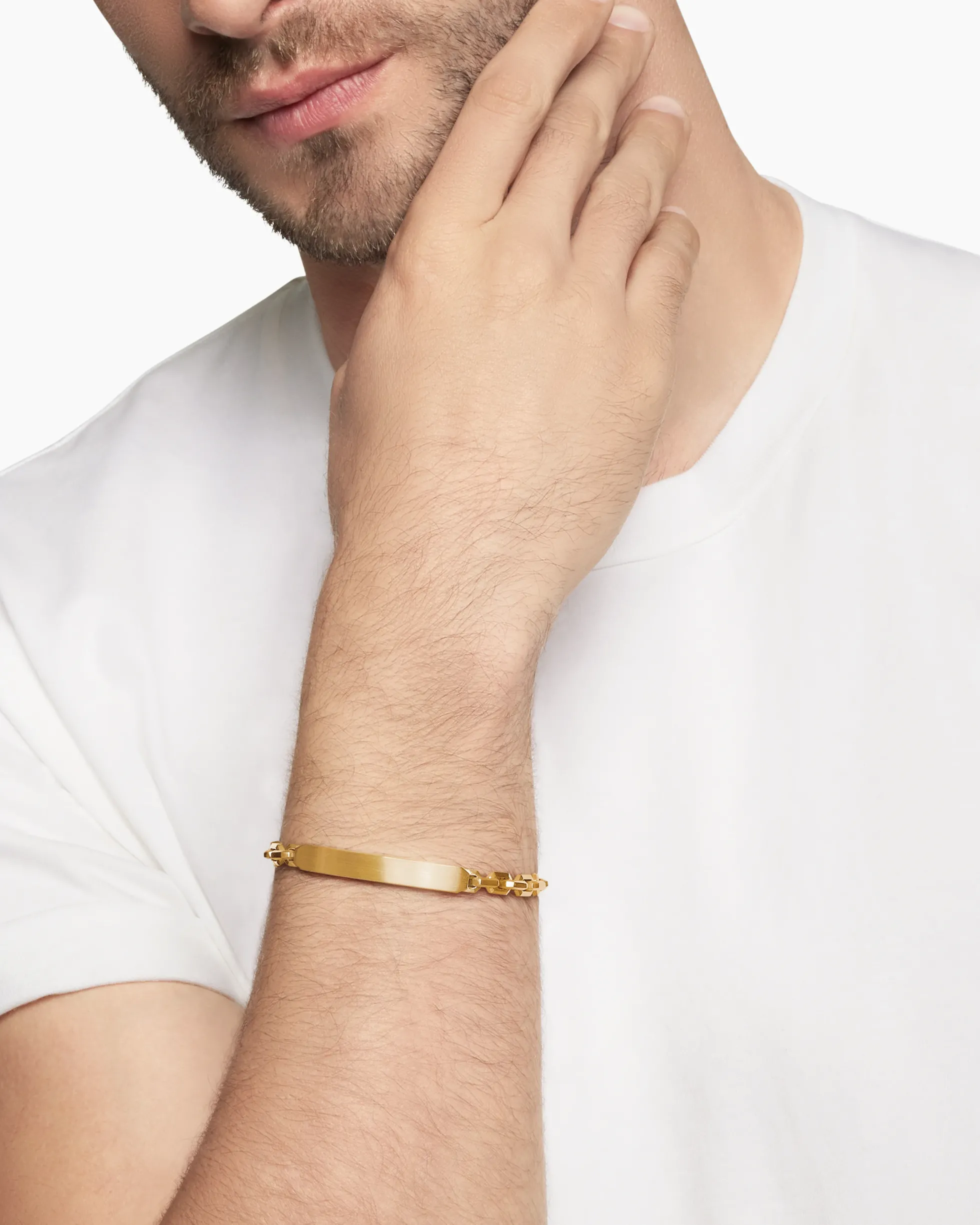 Streamline® ID Bracelet 18K Yellow Gold, 6.8mm
