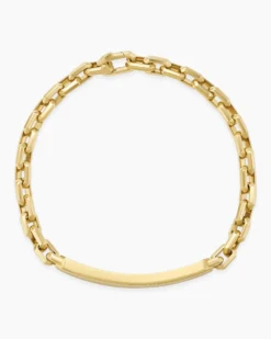 Streamline® ID Bracelet 18K Yellow Gold, 6.8mm