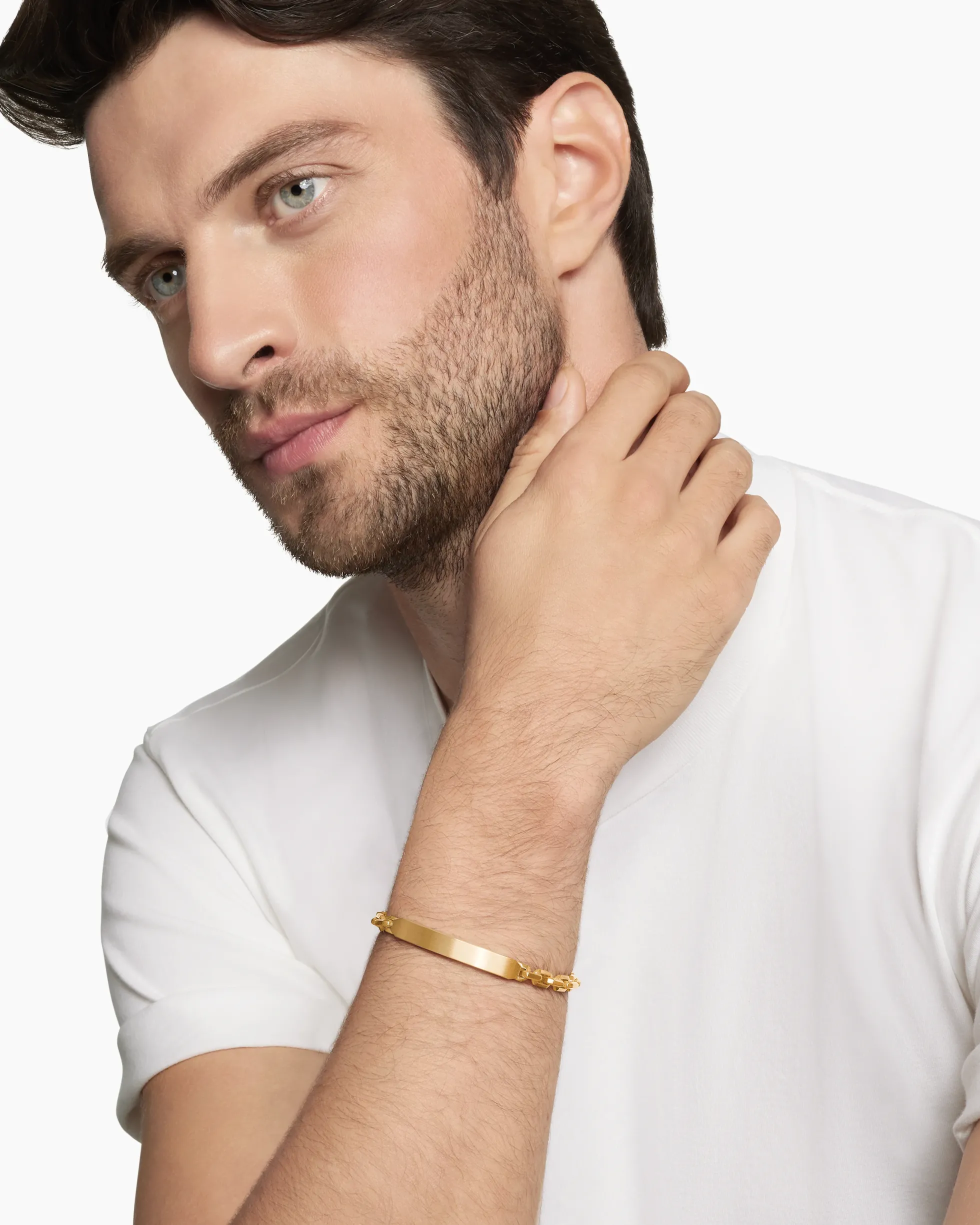 Streamline® ID Bracelet 18K Yellow Gold, 6.8mm