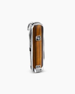 Streamline® Inlay Swiss Army® Knife Sterling Silver with Tiger’s Eye