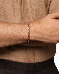 Streamline® Link Bracelet 18K Rose Gold with Cognac Diamonds, 5.5mm