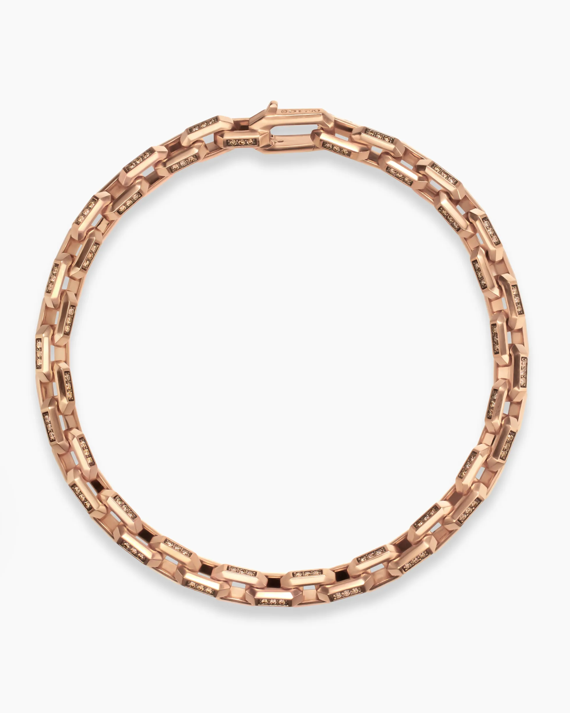 Streamline® Link Bracelet 18K Rose Gold with Cognac Diamonds, 5.5mm